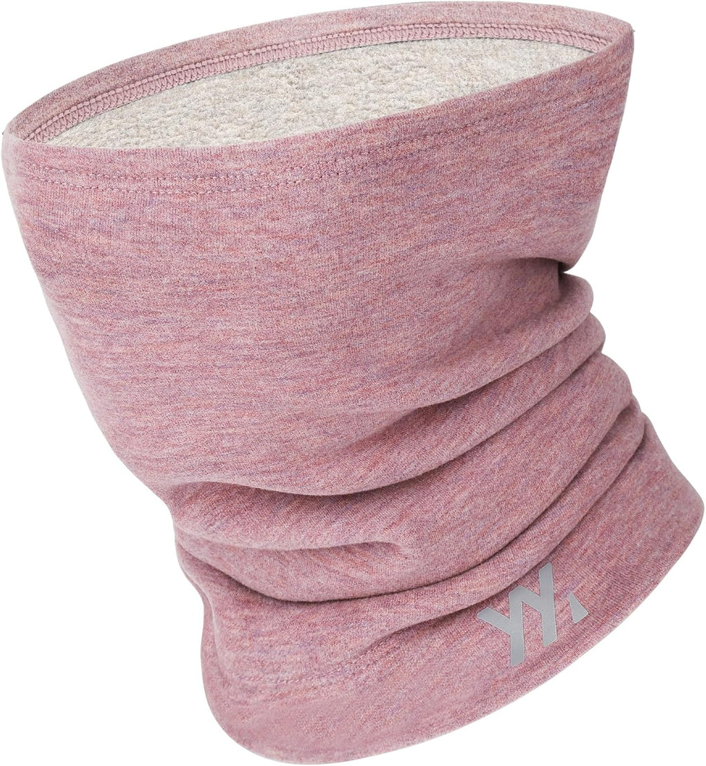 YANIKY Winter Neck Warmer, Wool Neck Gaiter Fleece Scarf, Windproof Face Cover Mask for Men Women