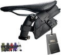 Lumiere & Co. Magnetic Quick-Release Bike Saddle Bag 7″ × 3″ × 3″ Double Compartment, Mach X, Black, Medium