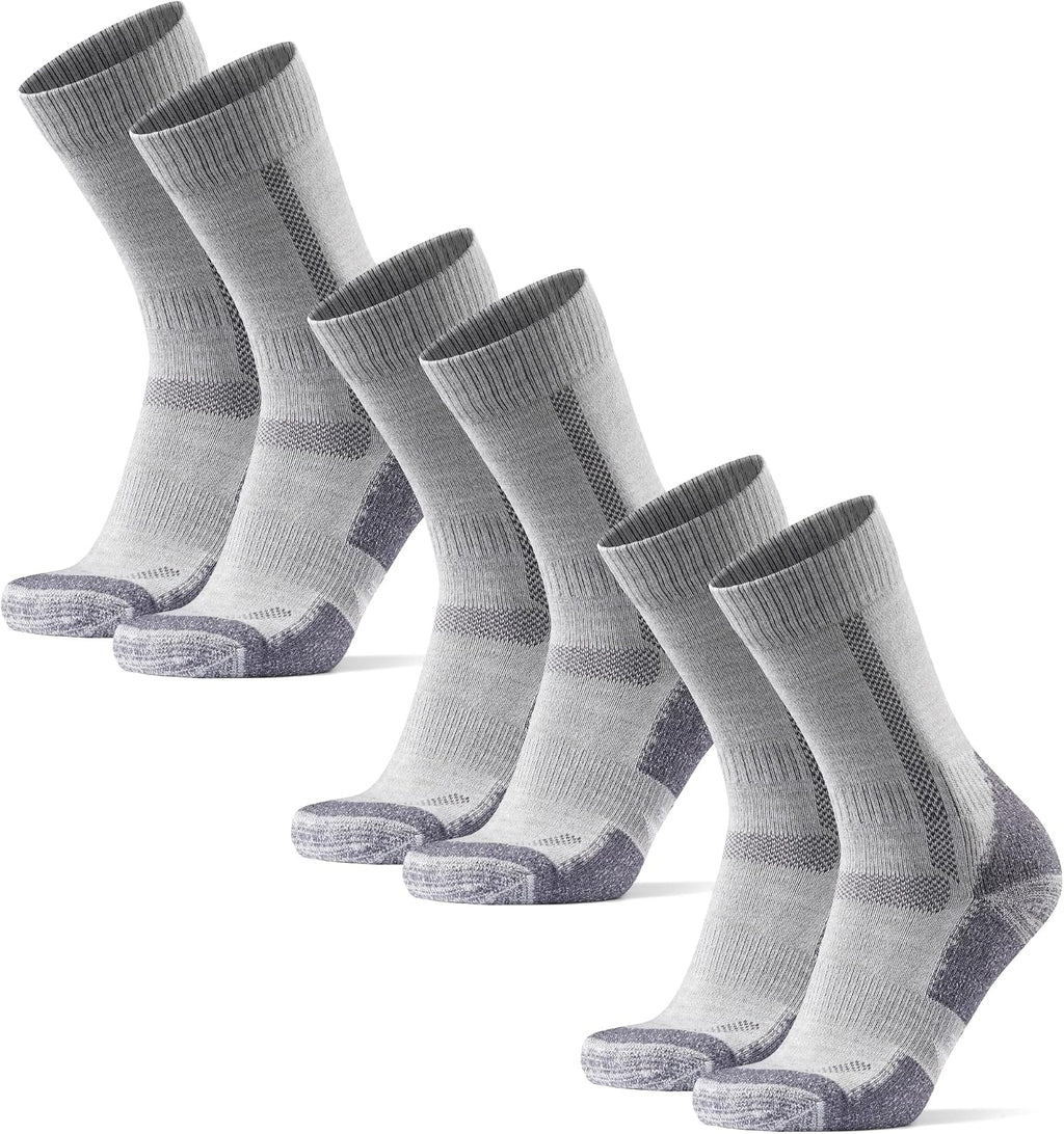 DANISH ENDURANCE Hiking Socks, Merino Wool, Anti-Blister, 3 & 5-Pack
