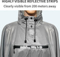Andake Waterproof Rain Poncho for Adults Unisex,230T Ripstop Polyester,Raincoat Gear with Transparent Viewing Window Outdoors