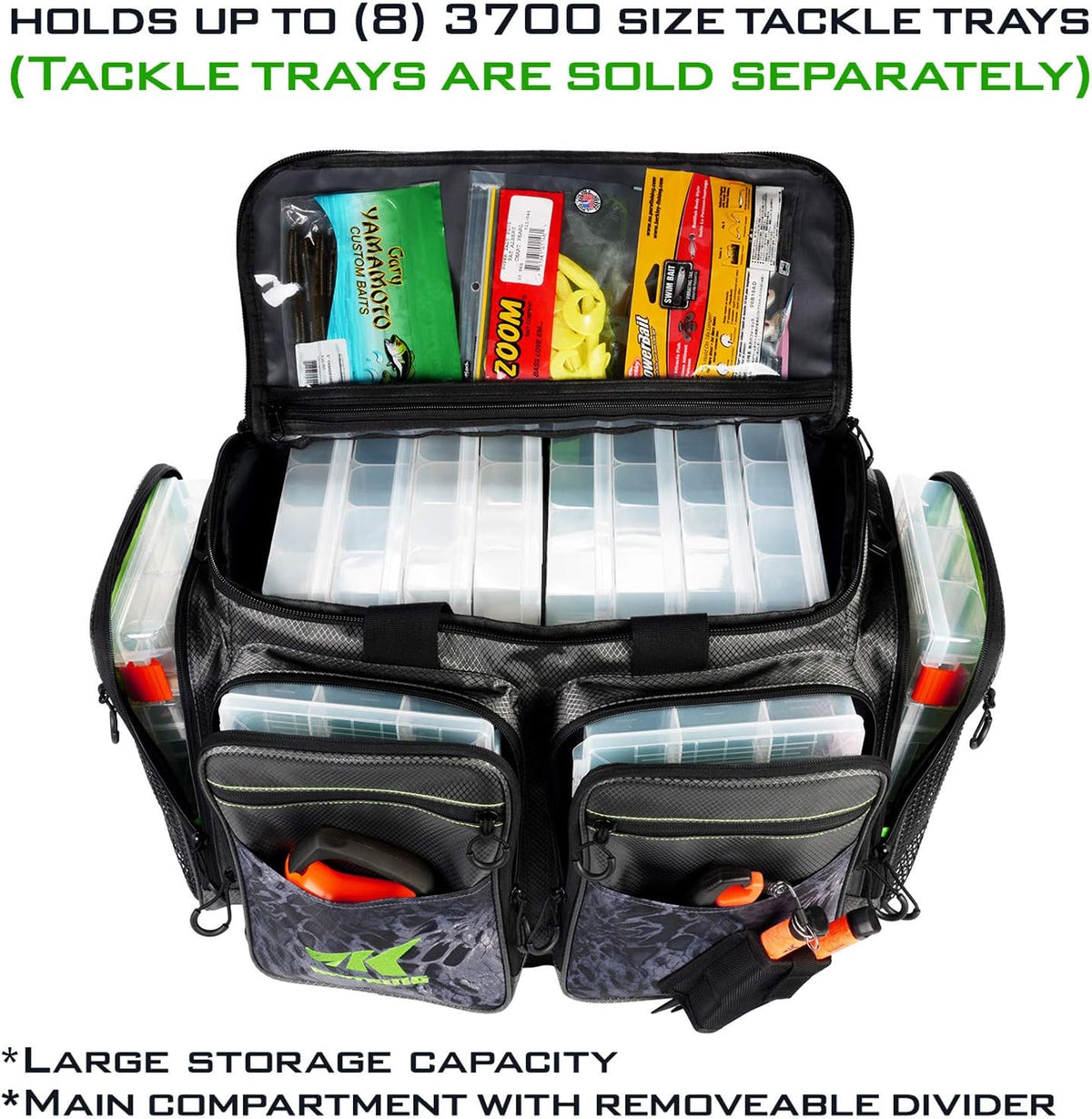 KastKing Bait Boss Tackle Bag, Saltwater Resistant Fishing Bag