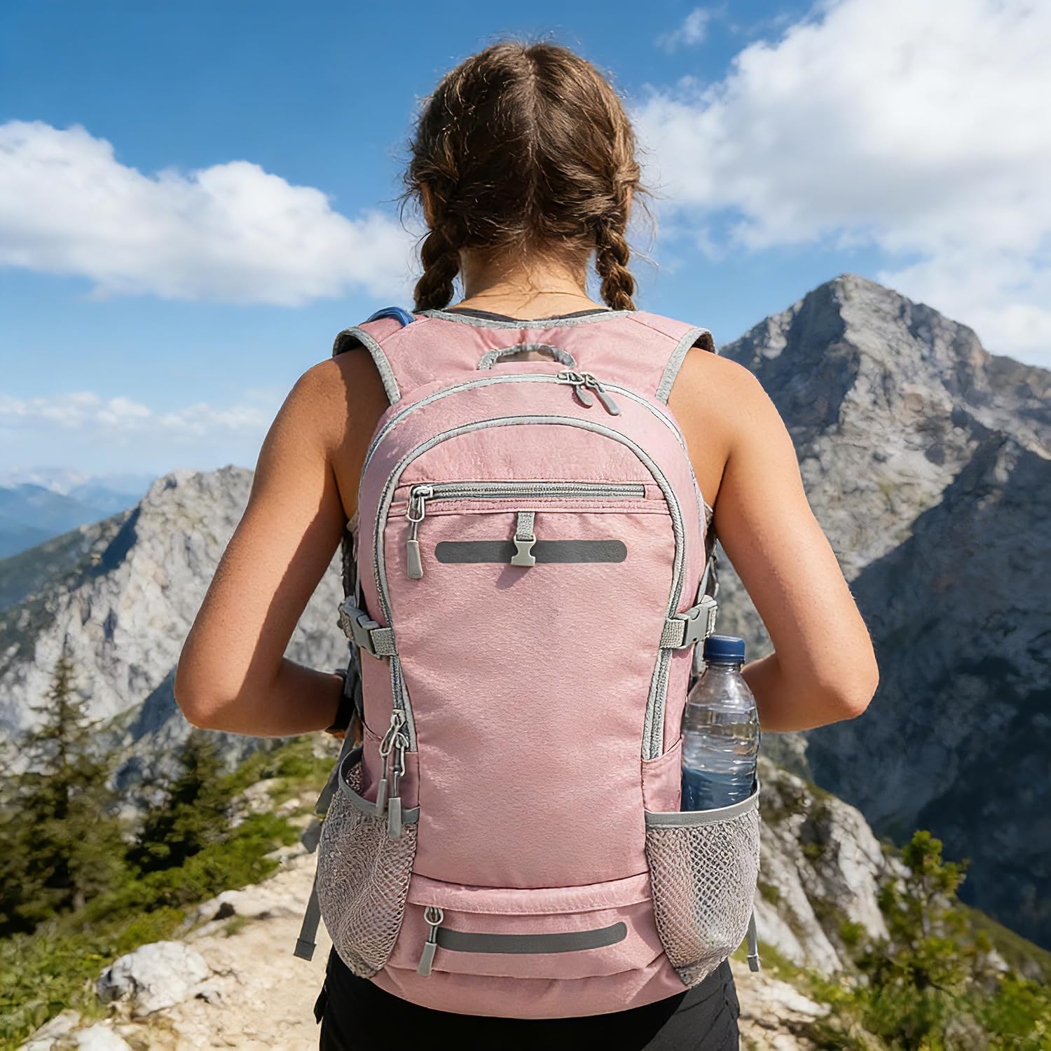 Zavothy 20L Multipurpose Hiking Backpack with 3L Water Bladder – Durable Hydration Backpack with Insulated Bladder Compartment, Hidden Helmet Holder & Rain Cover – for Hiking, Commuting, and Camping