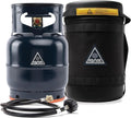 Ignik Refillable Gas Growler Deluxe 5-Pound Empty Propane Tank with Carry Case and Adapter Hose