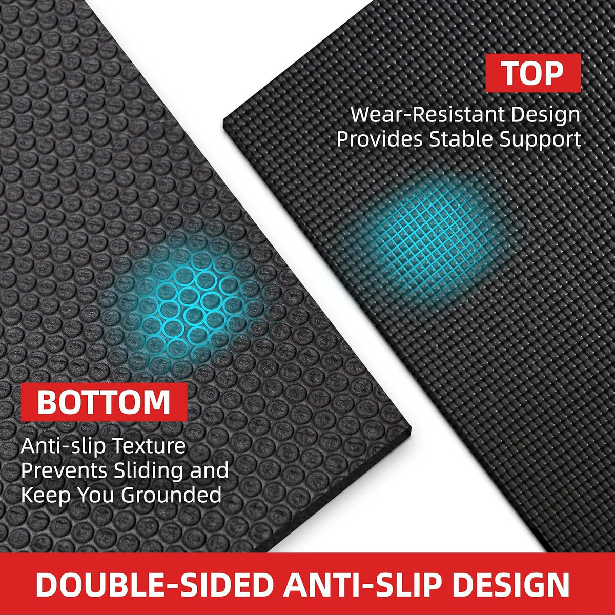 GymCope Extra Large Exercise Mat 10'x6'/9'x6'/8'x6'/7'x5'/6'x4' (8mm)
