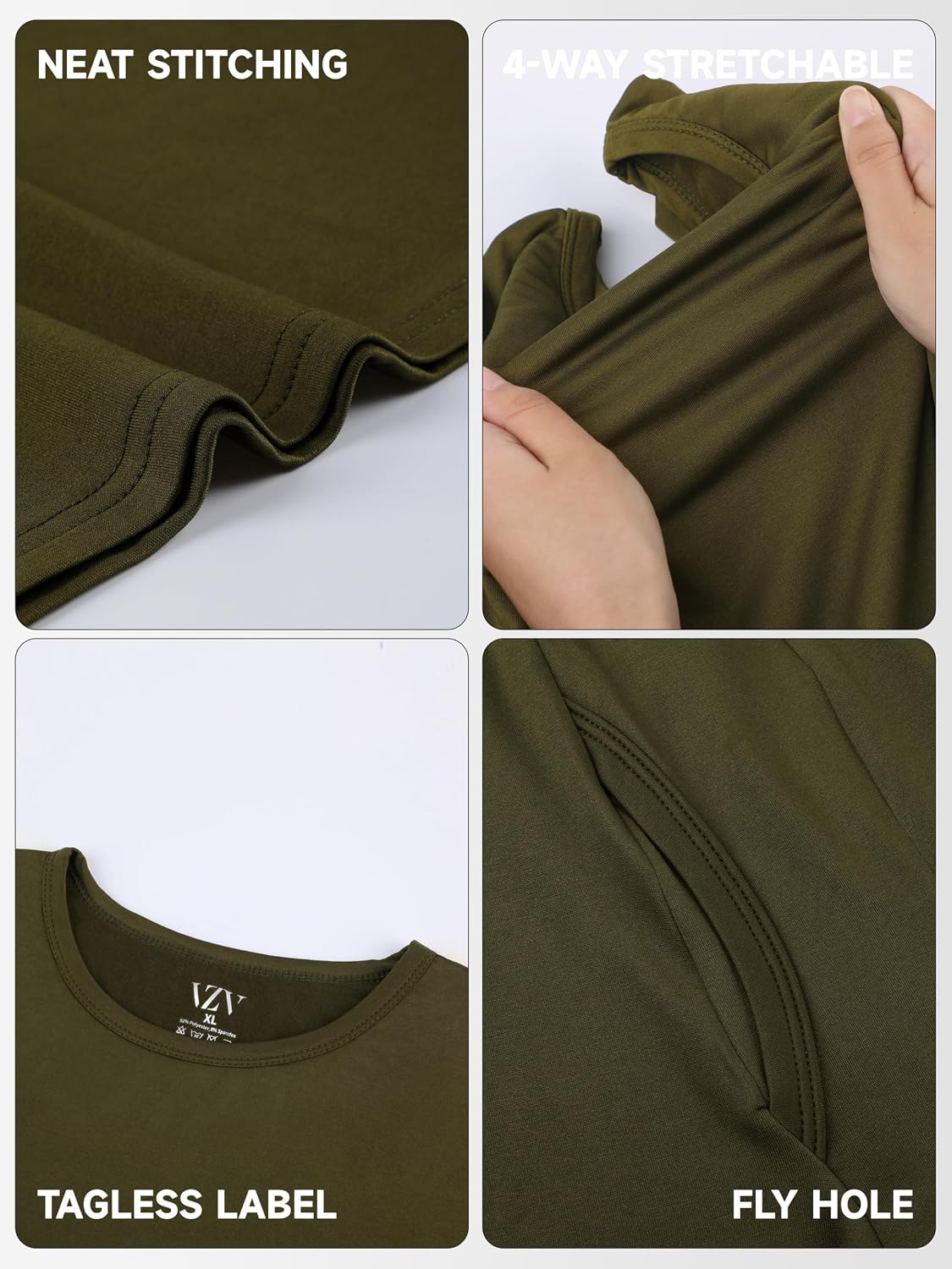 Thermal Underwear for Men Fleece Lined Long Johns for Mens Winter