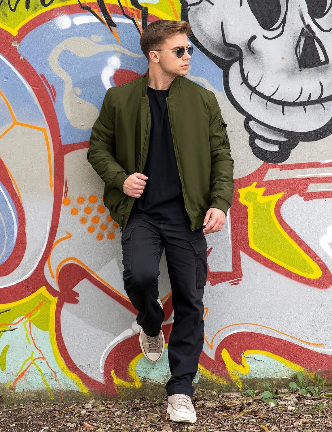 TBMPOY Men's Winter Bomber Jacket Fall Casual Windbreaker Softshell Jackets