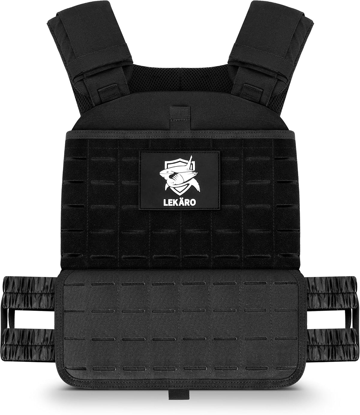Adjustable Weighted Vest for Men Women – Tactical Vest for Rucking, HIIT & CrossFit, Fits 10x12 Plates, 600D Breathable Weight Vest & Exercise Vest for Strength Training, Weights Not Included