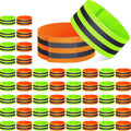 100 Pcs Reflective Arm Bands for Night Walking Reflector Bands Wrist Arm Ankle Leg High Visibility Reflective Gear Safety Reflector Tape Straps for Cycling and Running