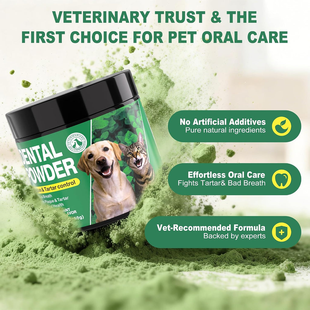 Dog Dental Powder for Teeth Cleaning & Breath Freshener 150g