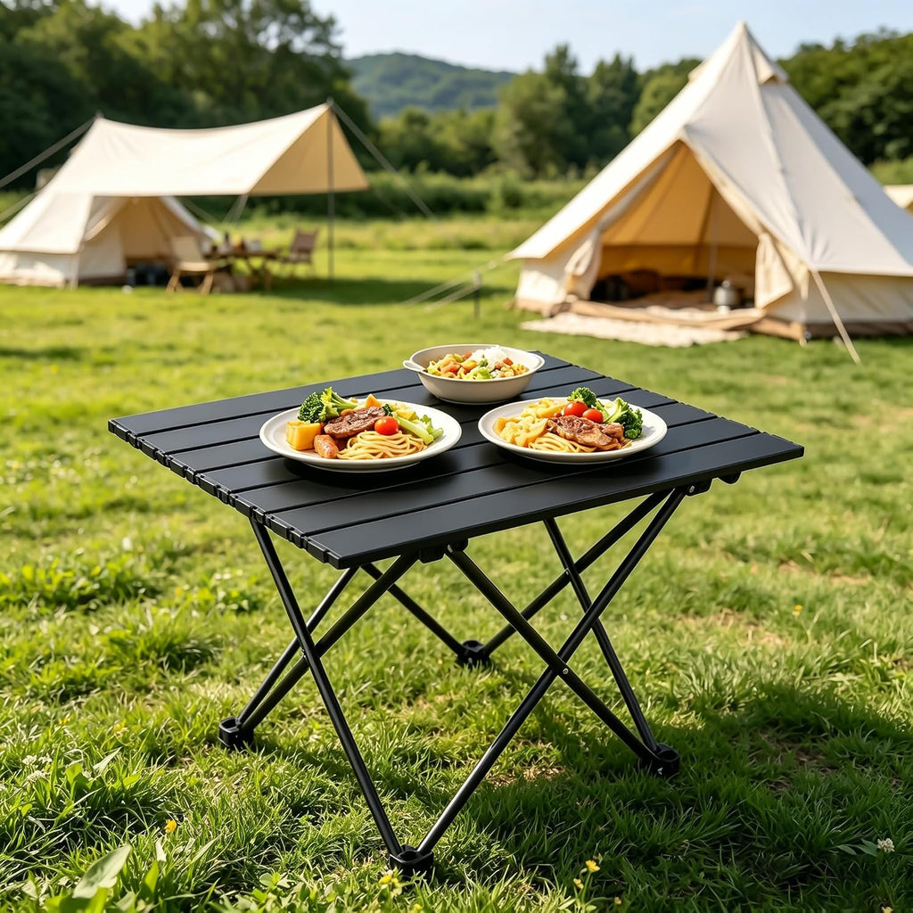 Folding Camping Table, Small Camping Table, Portable Aluminum Camp Table