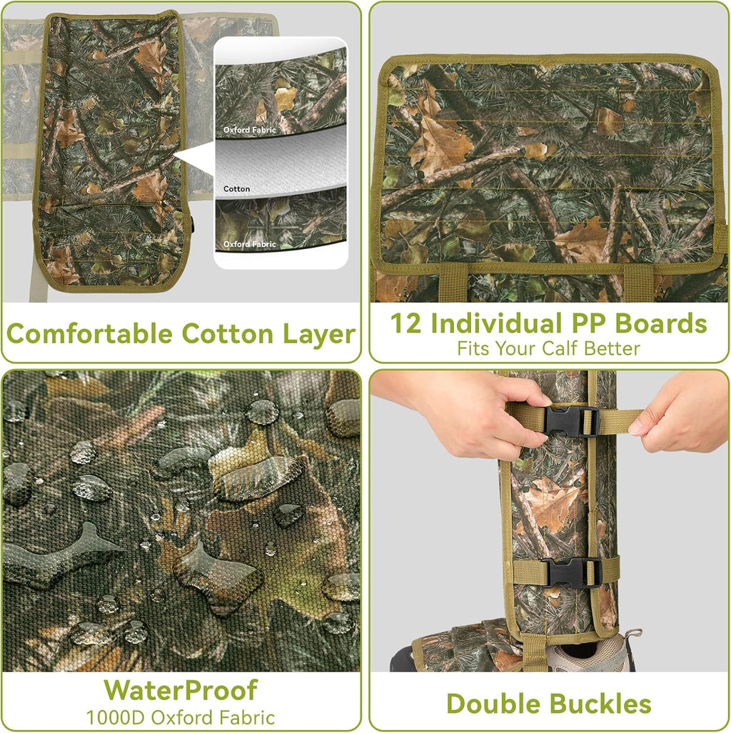 Snake Gaiters for Men & Women, Shoe Gaiters for Hunting, Hiking, Fishing, Farm Working, Snake Gators for Men & Women