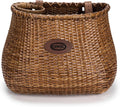 CXWXC Bike Basket - Handmade Rattan Bike Baskets for Girls Women