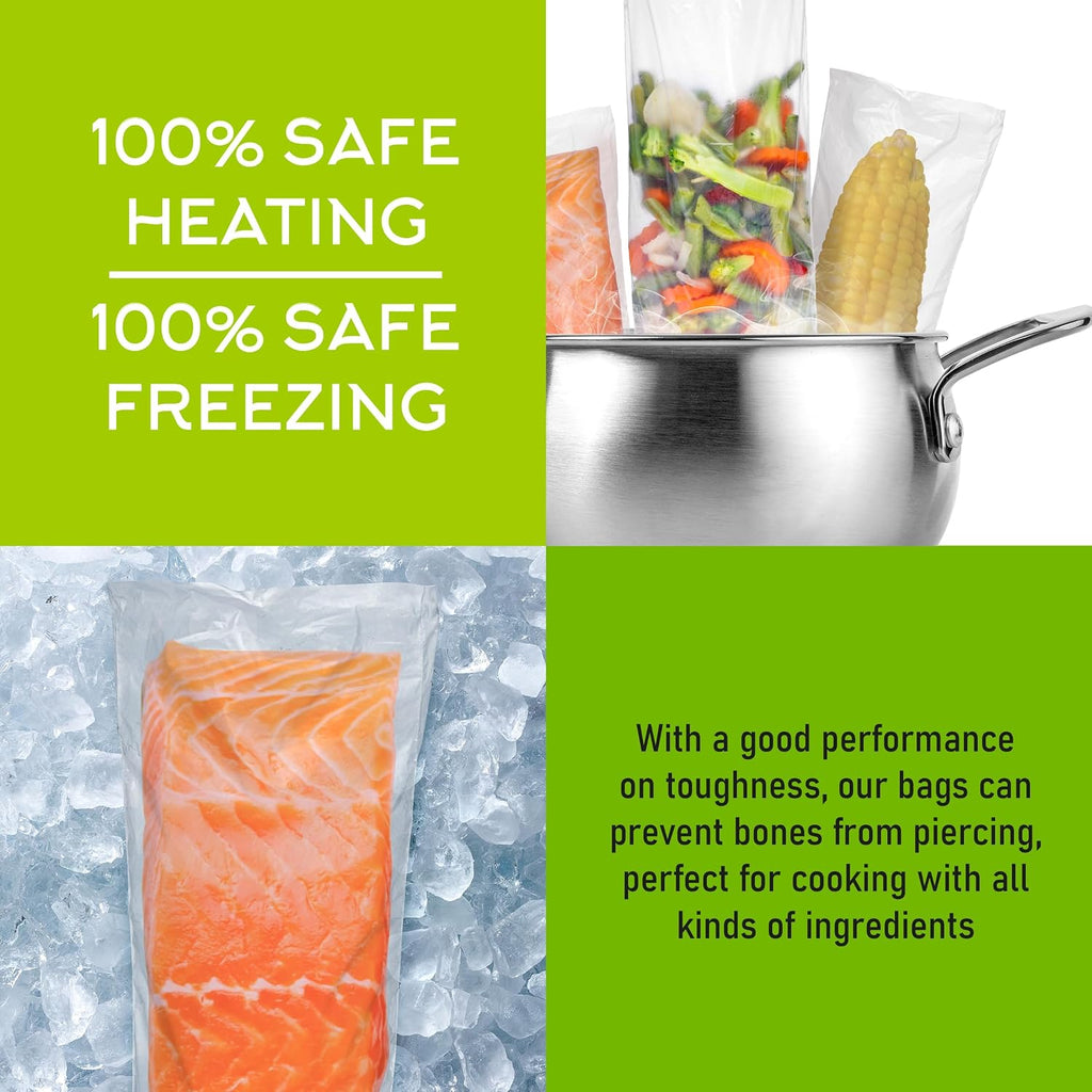Disposable Heat Resistant Cooking Bags – Multi-Use BPA-Free Plastic Food Bags Good For Poultry & Vegetables. For Cooking, Reheating, Microwave, Roasting, & Defrosting,– 50 Pack