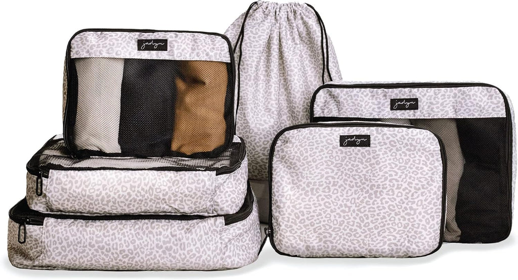 Jadyn Packing Cubes for Travel, 6-Piece Large Packing Cube Organizer Set for Suitcase, Duffel Bag, Luggage, Multiple Sizes Travel Essentials (Desert Leopard)