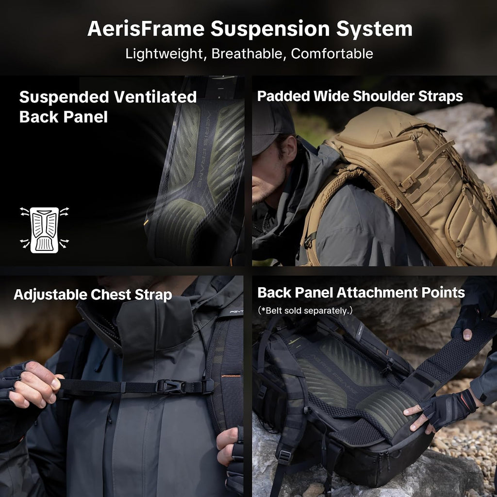 PGYTECH 25L Tactical Camera Backpack, OneMo TAC Camera Daypack Backpack
