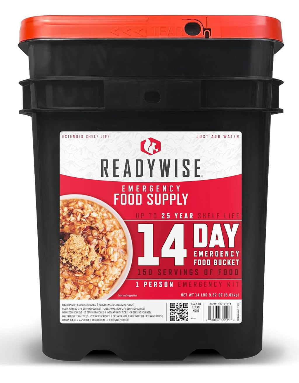 READYWISE Emergency Food Supply Meals 72 Hour Survival Kit, 30 Servings