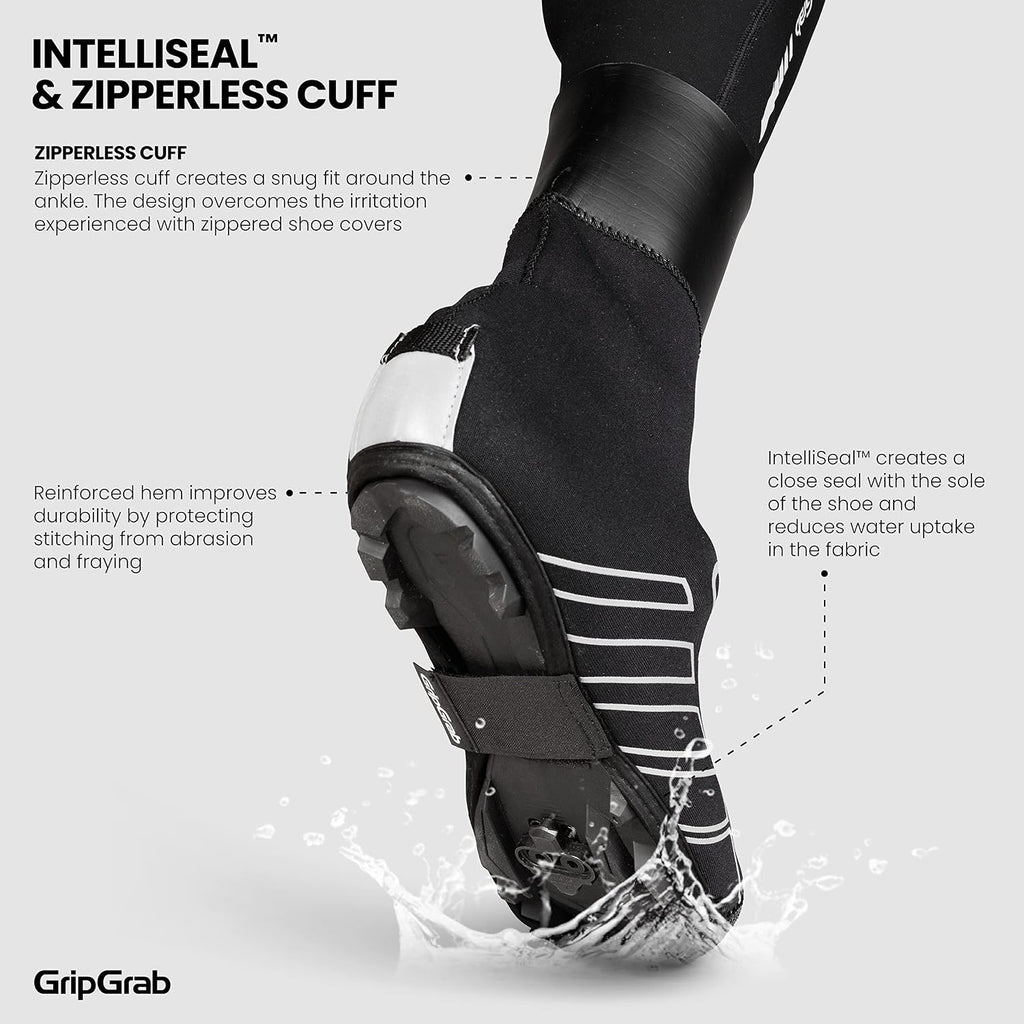 GripGrab RaceThermo X Neoprene Winter Gravel Cycling Shoe Covers Waterproof