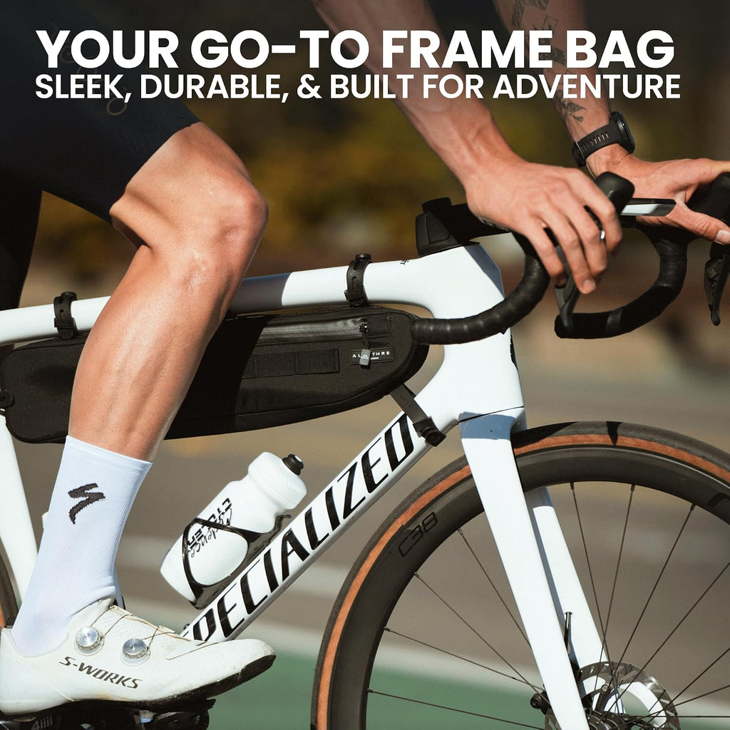ALMSTHRE Bike Frame Bag | Weather-Resistant, Waterproof Zippers & Dual-Sided Access for Road, MTB, and Ebike Frames