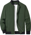 MAGCOMSEN Men's Bomber Jacket Lightweight Full Zip Windbreaker Jackets
