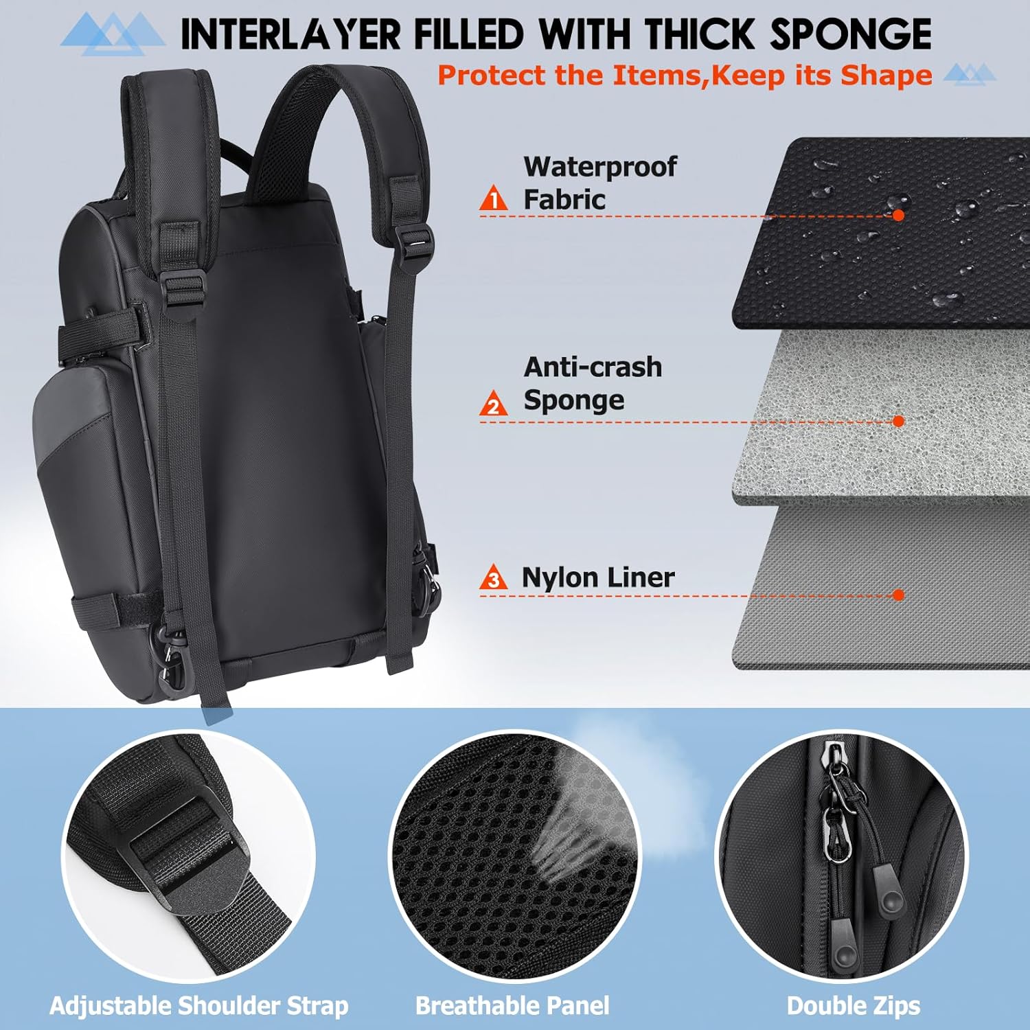 RAINSMORE Bike Bag for Bicycle Rear Rack 15L Waterproof Ebike Trunk Bag