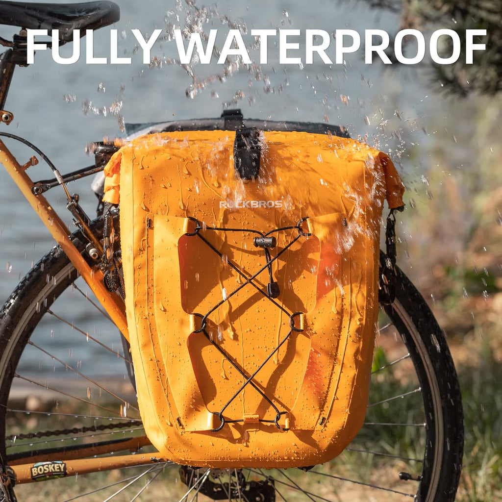 ROCKBROS Bike Panniers Waterproof Max 30L Capacity Cycling Traveling 1 Pack