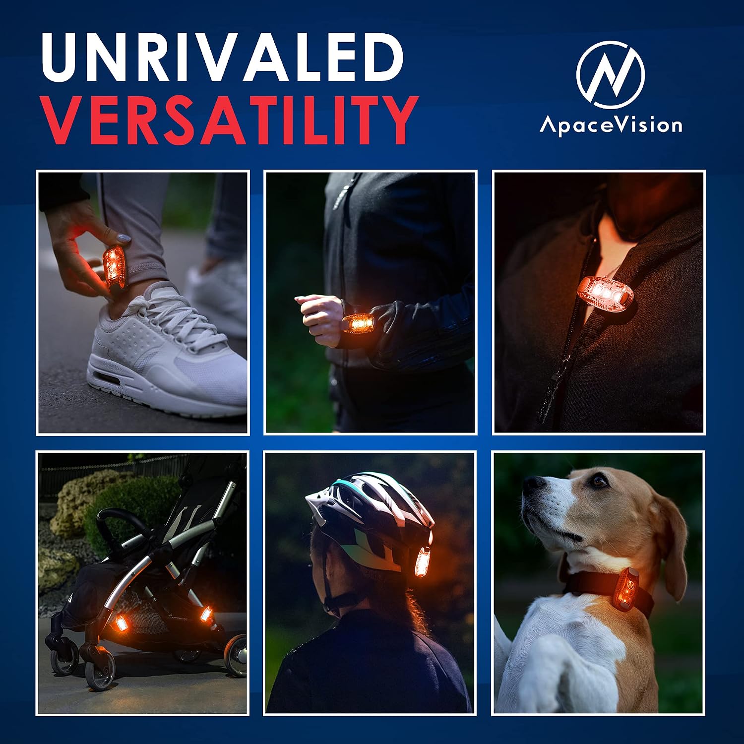 LED Safety Light (2 Pack) with Bonus Items – Clip On Strobe/Running Lights for Runners, Dogs, Bikes, Walking and More