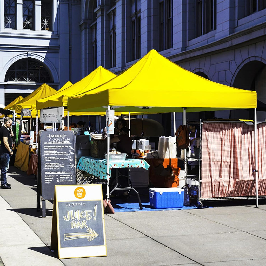 HLong 10x10 Heavy Duty Pop-Up Canopy, Lemon Yellow