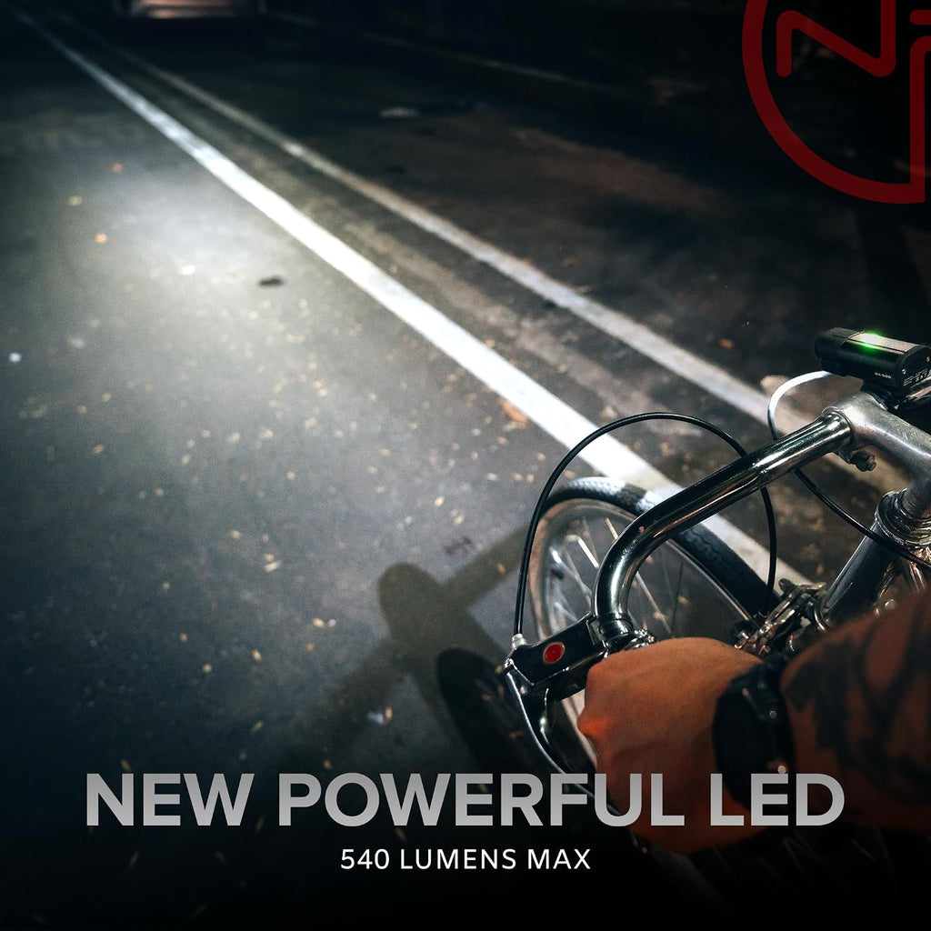 BX-500 Powerful USB-C Bike Lights Front & Back – New 500 Lumens LED - Bicycle Headlight & Taillight Set – USBC Rechargeable – Waterproof - Safety for Night Riding - (Optional - Premium Bike Bell)