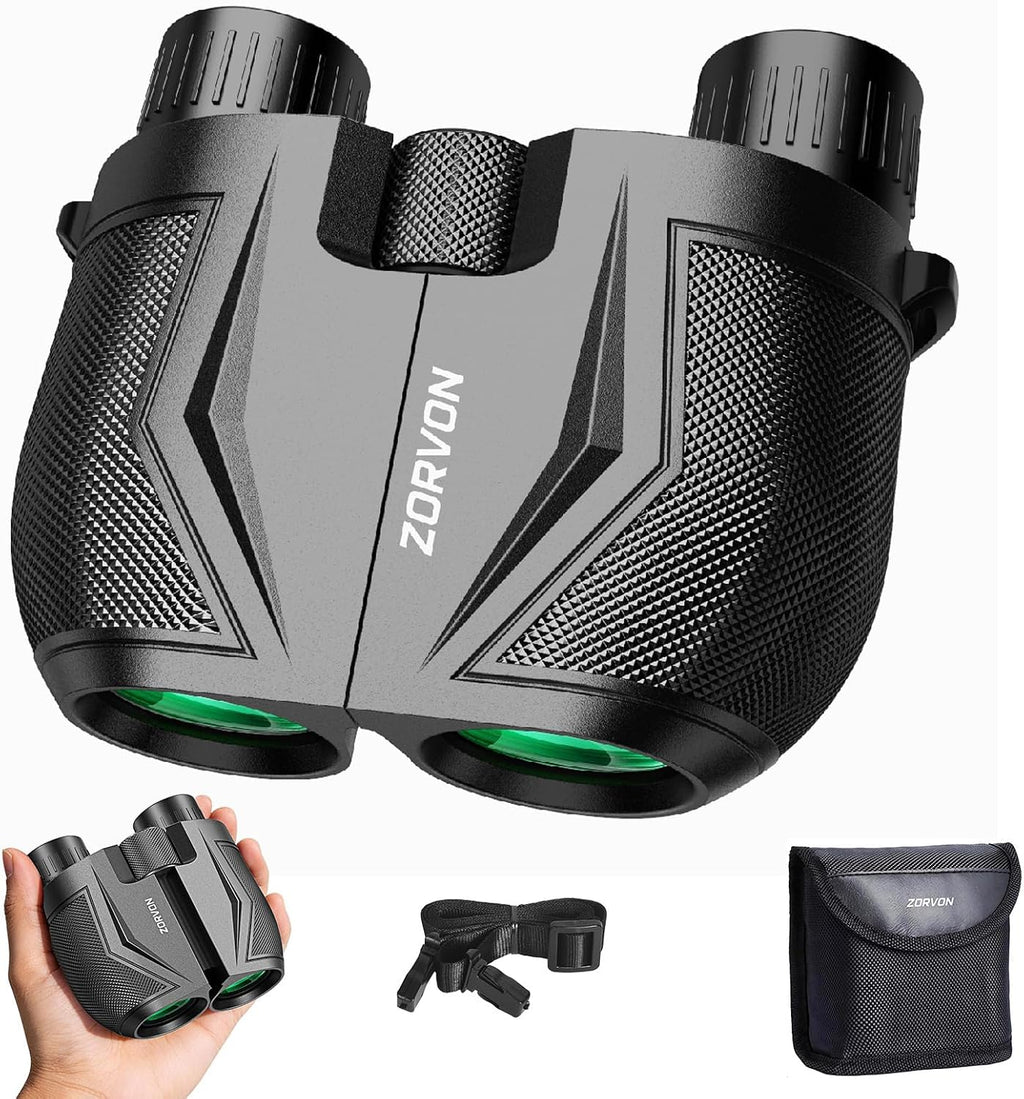 10x25 Compact Binoculars for Adults, Lightweight HD Small Binoculars