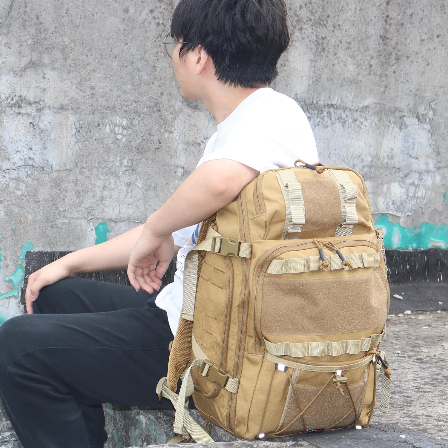 Tactical Backpack 35L Military Molle Pack 900D Waterproof Assault Rucksack Large Capacity Outdoor Hiking Camping Trekking Bag for Travel Hunting Survival and Adventure