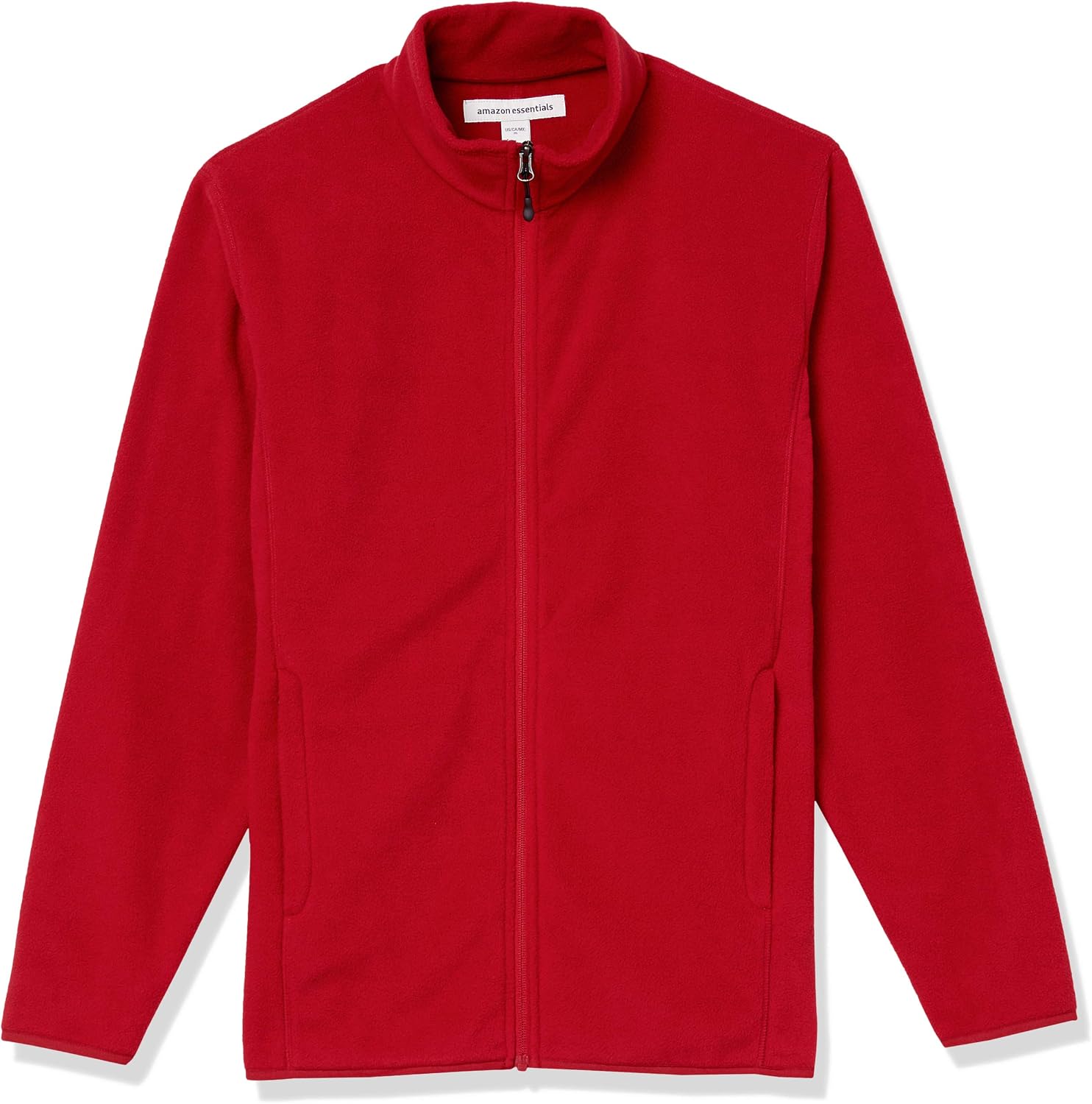 Amazon Essentials Men's Full-Zip Polar Fleece Jacket with Zippered Pockets for Cold Outdoor Weather (Available in Big & Tall)