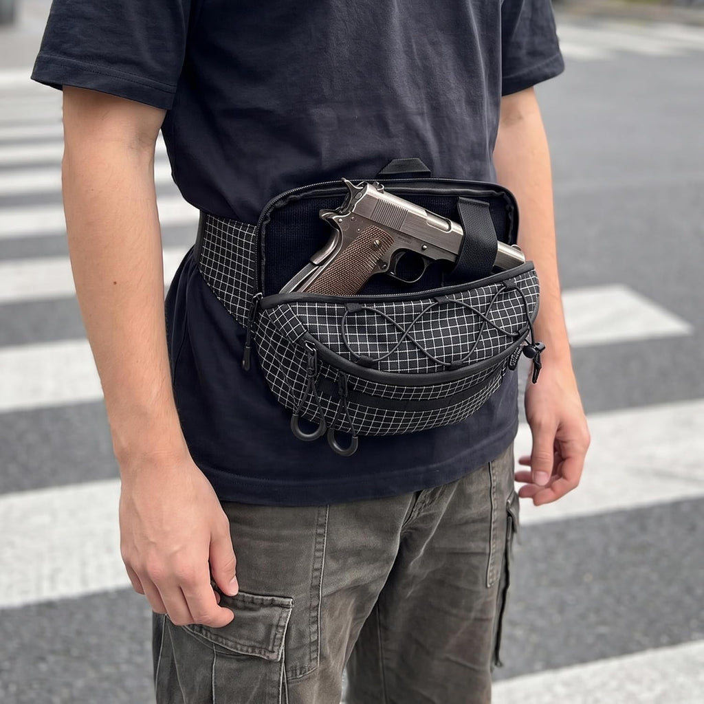 Tactical Fanny Packs for Women Men RFID Blocking Water Resistant Sling Bag