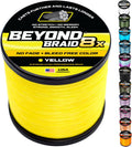 Beyond Braid Braided Fishing Line -Super Strong - Abrasion Resistant - No Stretch -Blue Camo, Moss Camo, White, Green, Pink, Blue, 4 Strand 8 Strand