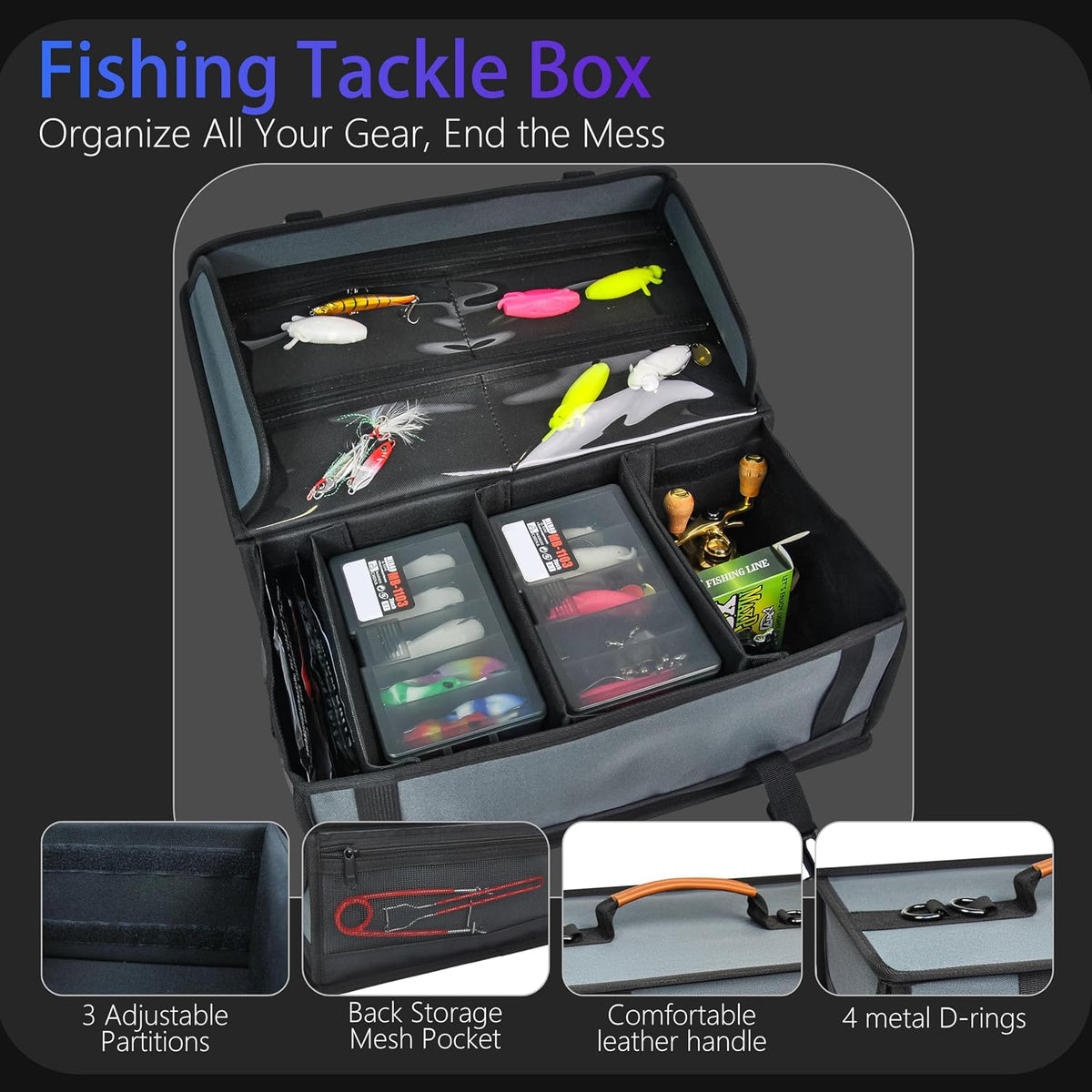 Fishing Tackle Bag Soft Plastic Bait Storage, Soft Bait Organizer