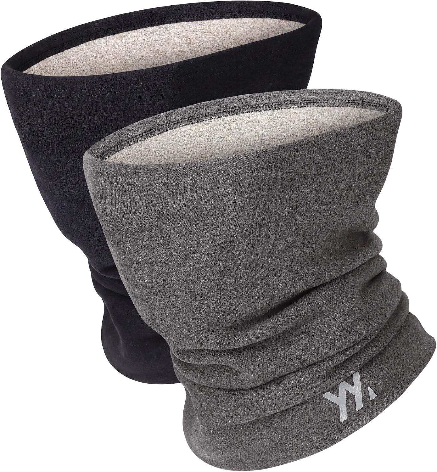 YANIKY Winter Neck Warmer, Wool Neck Gaiter Fleece Scarf, Windproof Face Cover Mask for Men Women