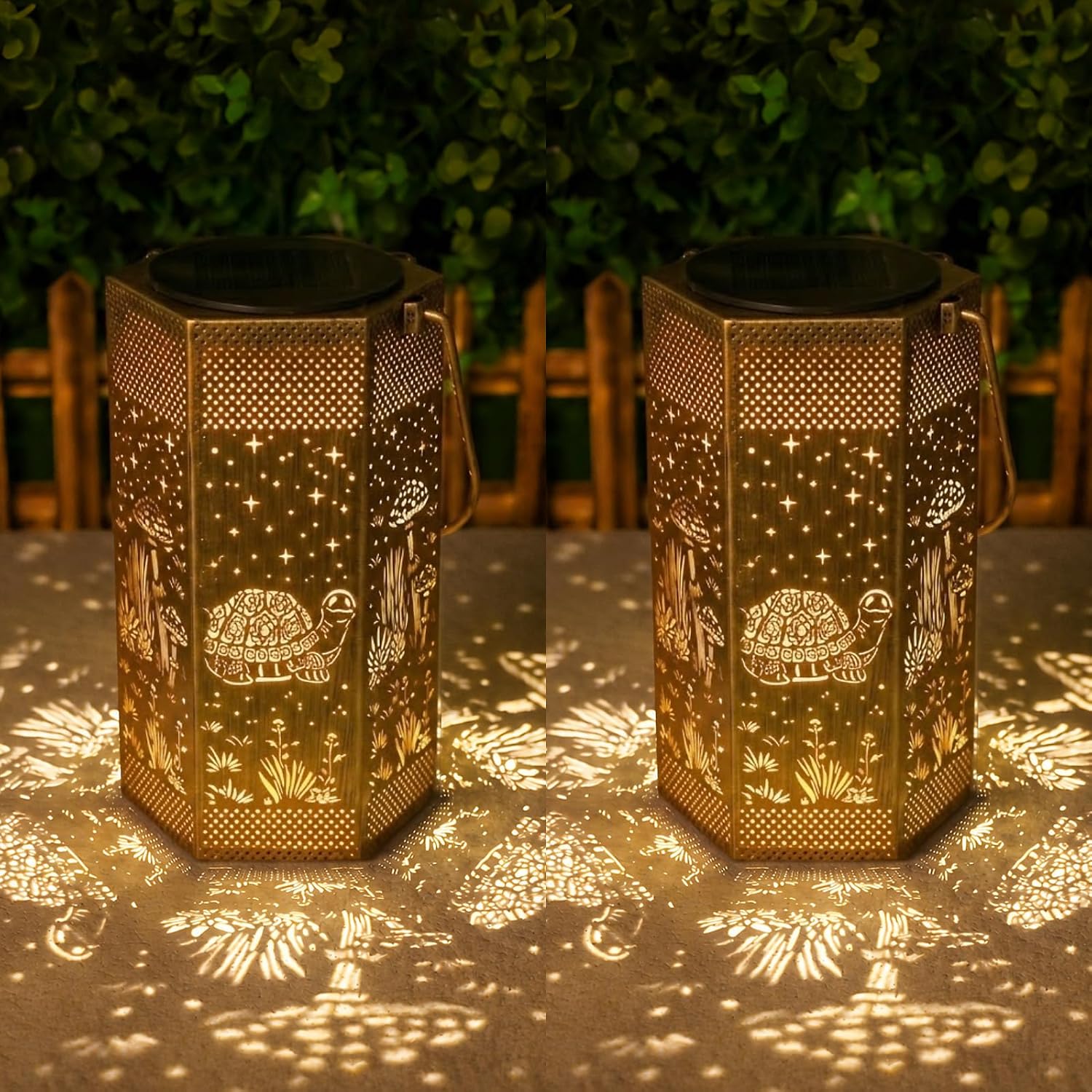2 Pack Hummingbird Solar Lantern Outdoor Waterproof Outdoor
