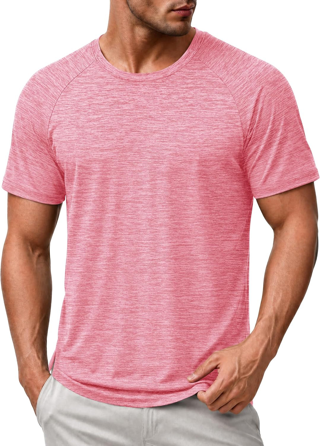 MAGCOMSEN Mens Athletic Shirts Quick Dry Short Sleeve Workout Wicking Shirt