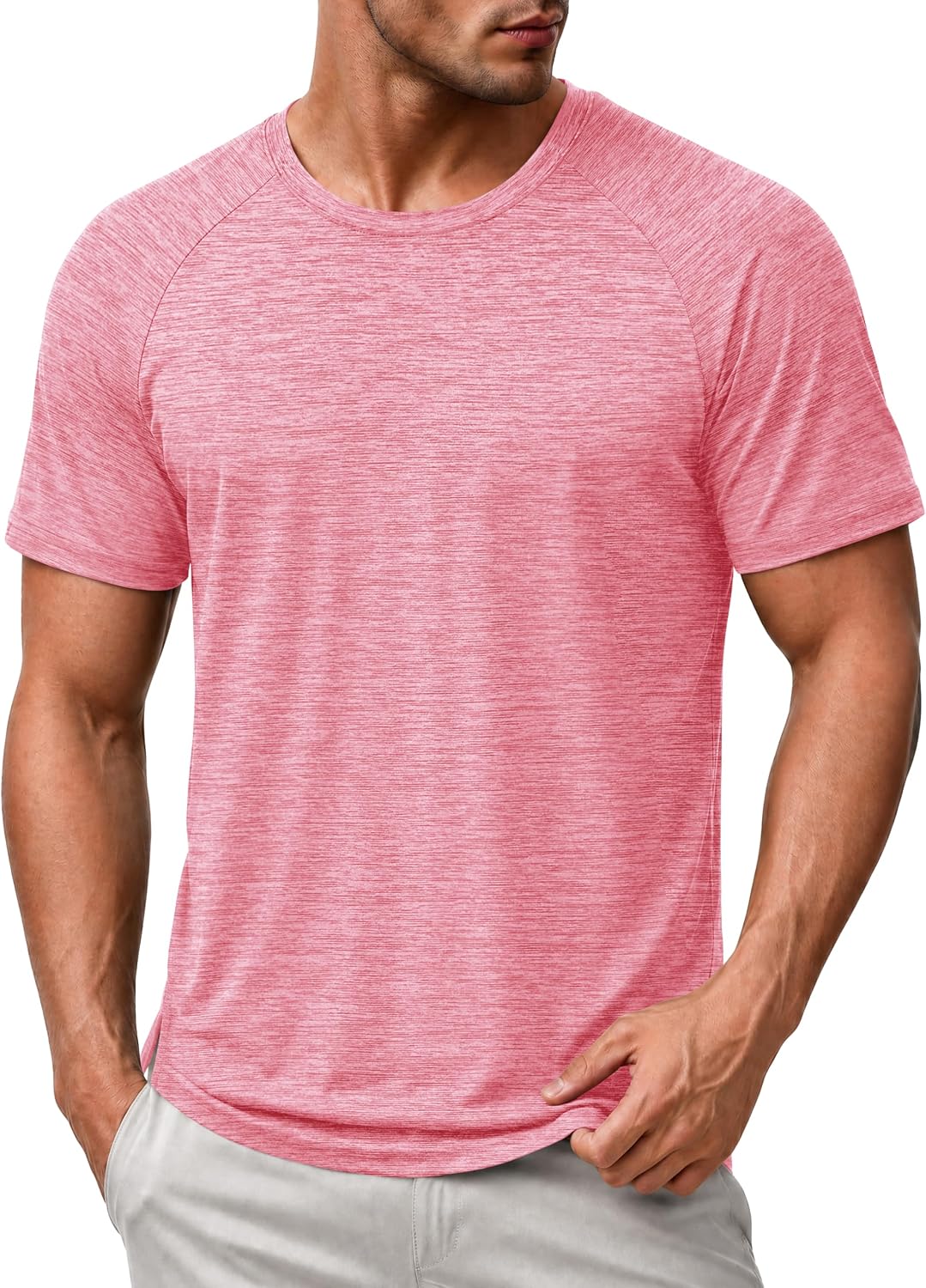 MAGCOMSEN Mens Athletic Shirts Quick Dry Short Sleeve Workout Wicking Shirt