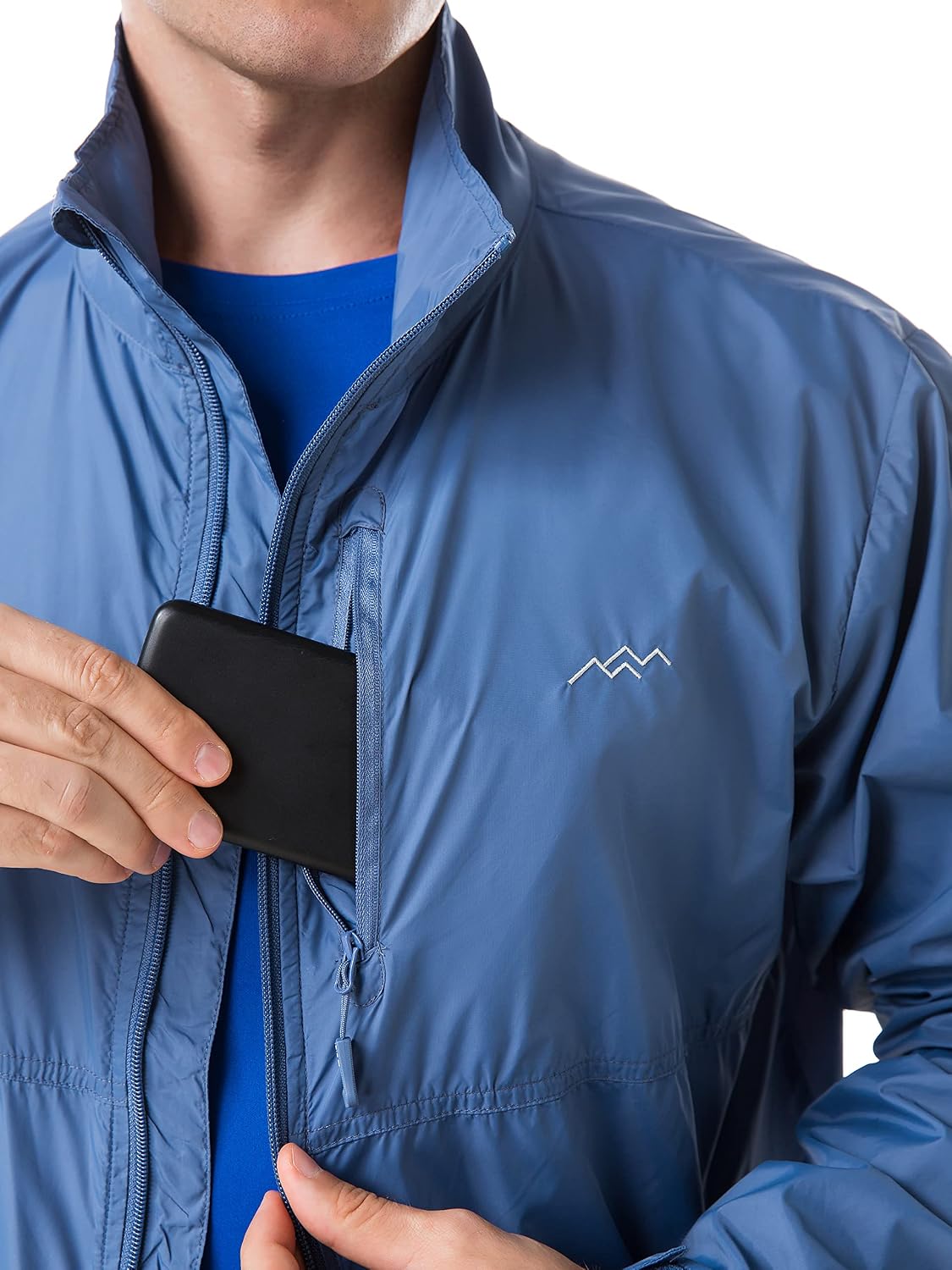 TRAILSIDE SUPPLY CO. Mens Windbreaker Jackets Lightweight Packable Jacket