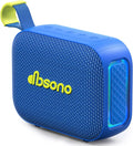 dbsono Portable Bluetooth Speaker Line-in Support: IPX5 Waterproof, Blue