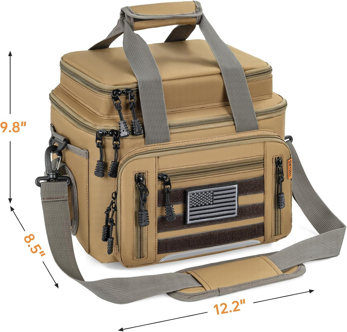 Fishing Tackle Bag - Holds 3400-3600 Size Tackle Boxes (Khaki)