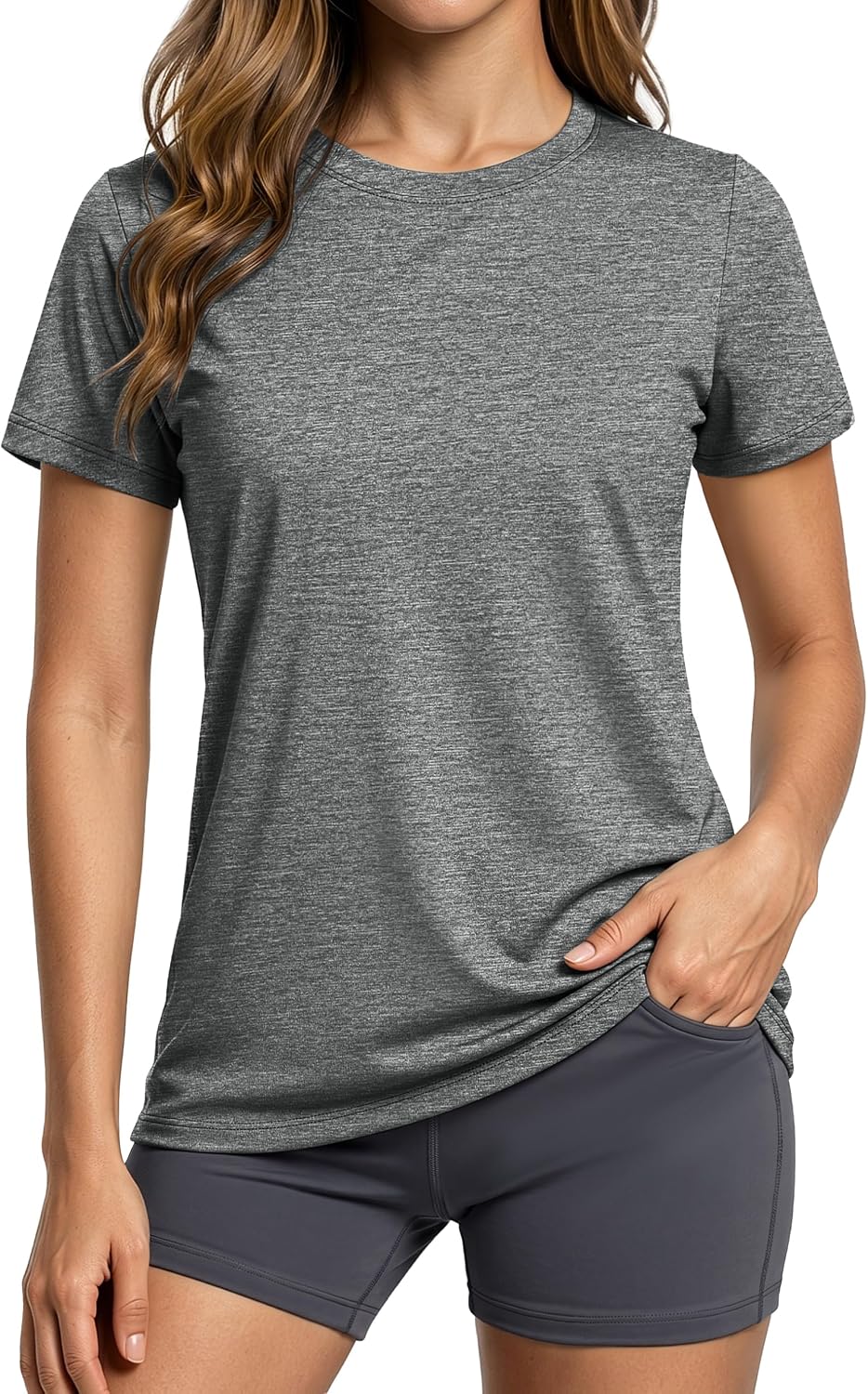 MAGCOMSEN Women's Workout Tops Quick Dry Athletic Moisture Wicking Shirts
