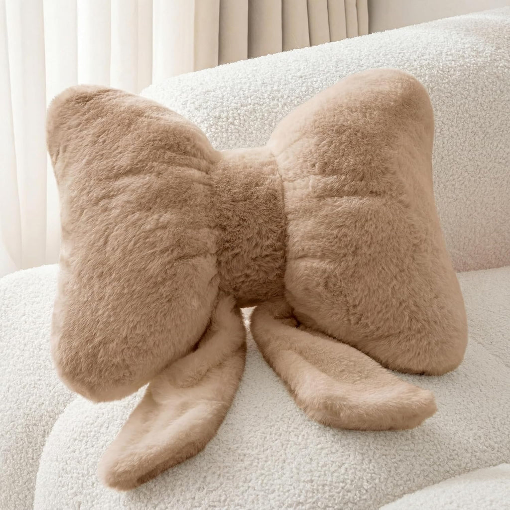 Room Decor Home Decor Bow Throw Pillows Decorative Pillows,Coffee 10*8inch