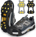 Crampons Ice Cleats for Boots Men and Women Anti Slip Grips Snow Ice Shoes Rubber Snow Traction Cleats Slip-on Stretch Footwear Walking Crampon