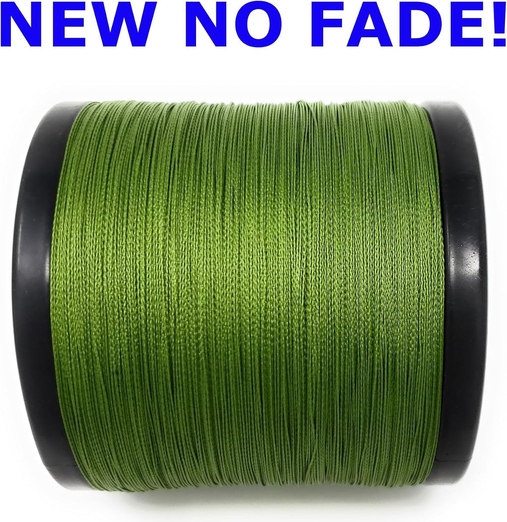 Reaction Tackle Braided Fishing Line - Pro Grade Power Performance for Saltwater or Freshwater Fish - Colored Fishing Line Braid for Extra Visibility