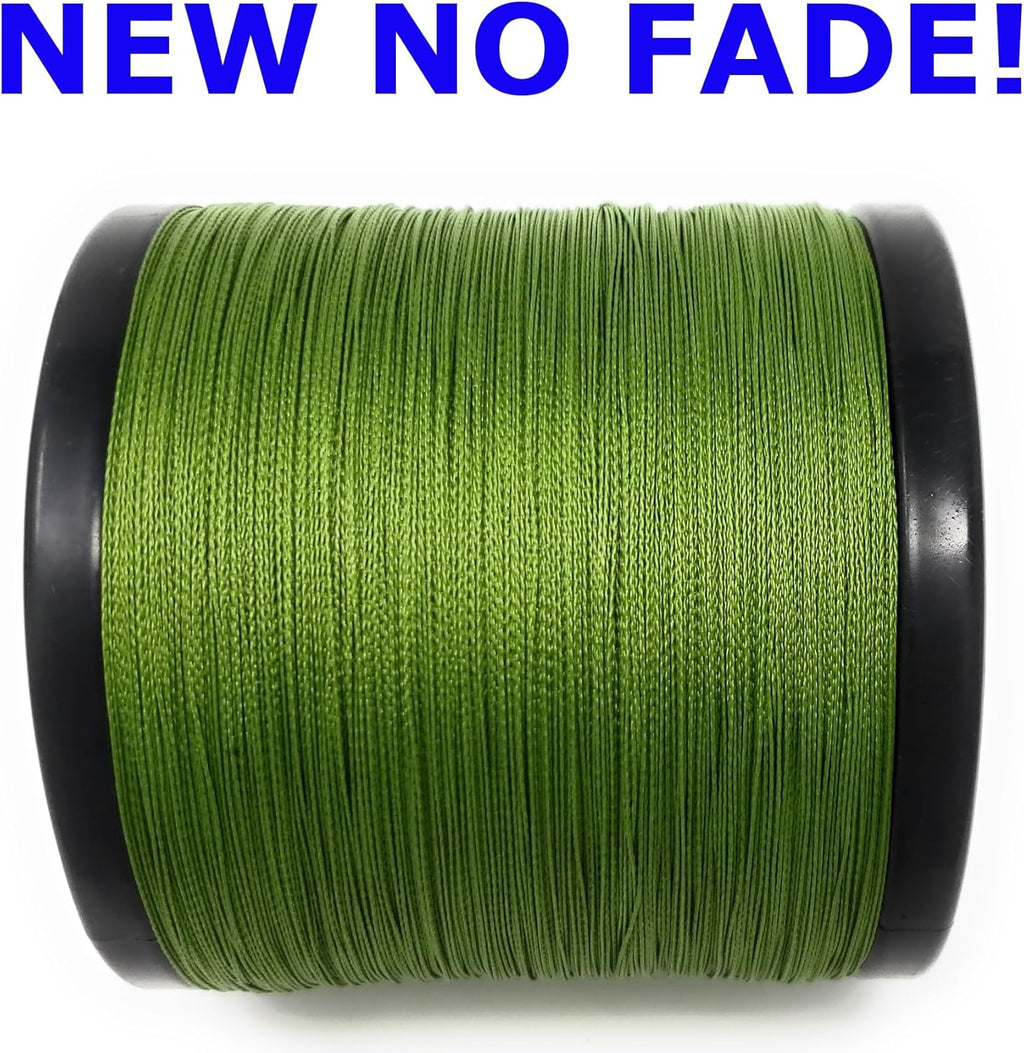 Reaction Tackle Braided Fishing Line - Pro Grade Power Performance for Saltwater or Freshwater Fish - Colored Fishing Line Braid for Extra Visibility