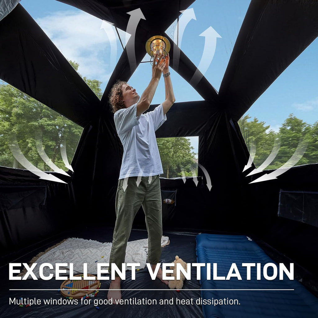 EVER ADVANCED 8 Person Blackout Design Cabin Tent