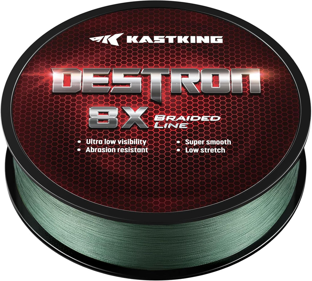 KastKing Destron Braided Fishing Line, Ultra-Thin Diameter & High Strength
