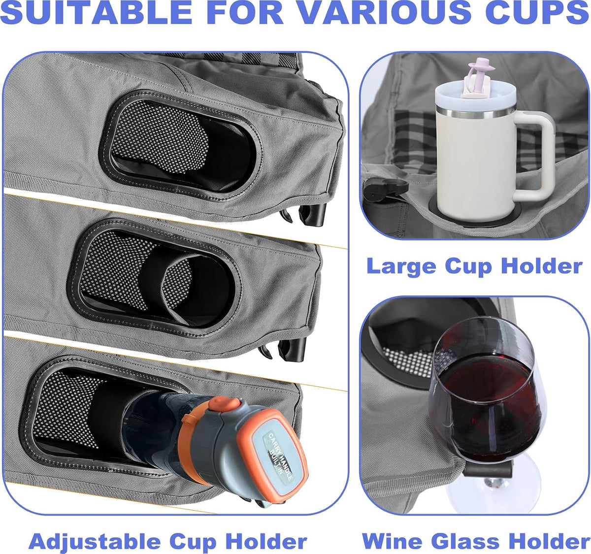 Bolosy Double Camping Chair Oversized Camping Loveseat