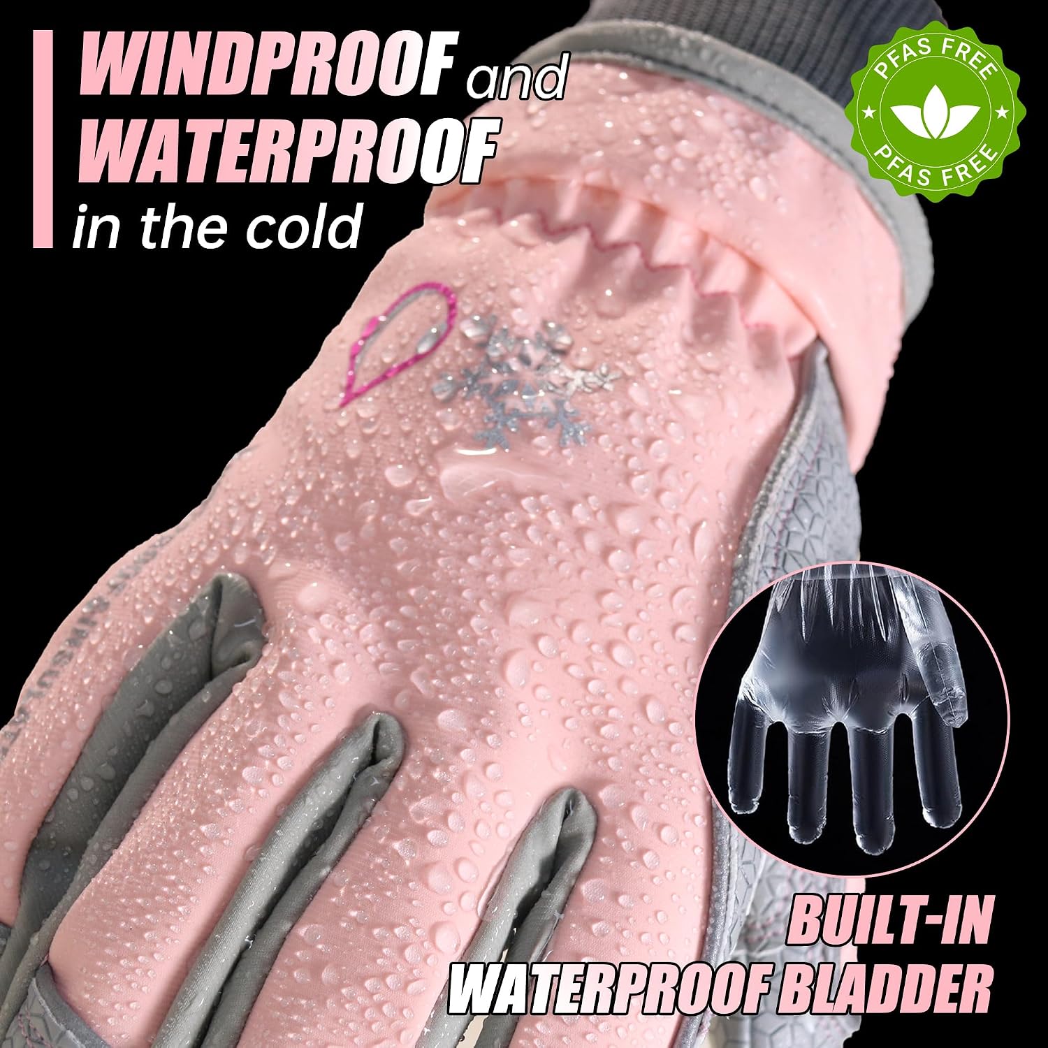 HANDLANDY Winter Work Gloves, 3M Thinsulate Waterproof Insulated Glove for Men Women